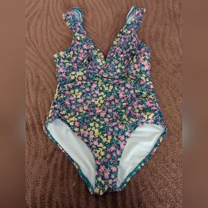 Kona Sol Floral One-Piece Swimsuit